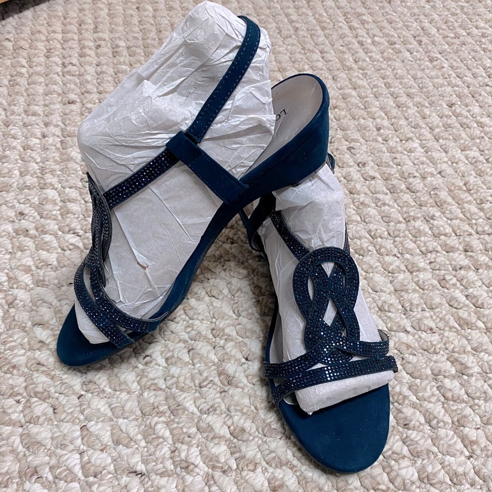 Women’s Navy Blue Strappy Dress Sandal